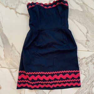 Vineyard Vines Rick Rack Strapless Dress S2